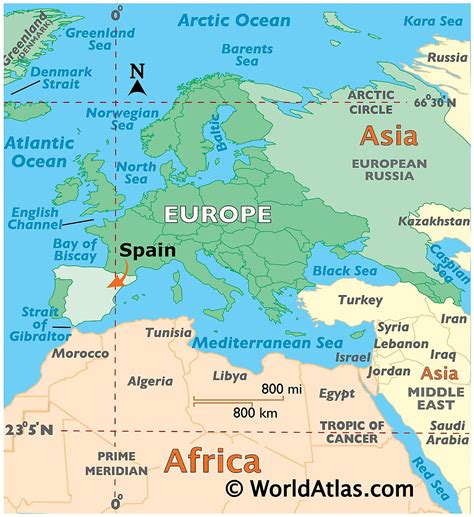 spain map world atlas